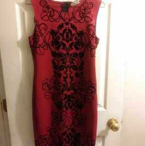 Black & Red floral dress